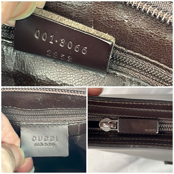 Vintage Gucci Structured Sleek Dark Brown Leather Shoulder Bag Tom Ford Square G - Picture 17 of 17
